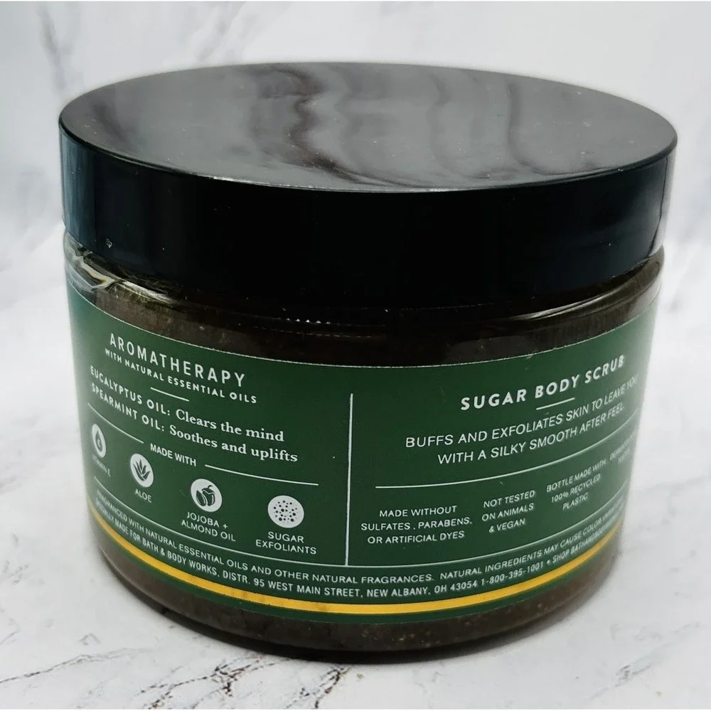 Bath & Body Works Aromatherapy Eucalyptus Spearmint Sugar Body Scrub 13oz